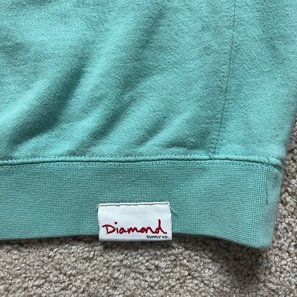Diamond Supply Co Archangels Men’s Small Crewneck Sweatshirt Mint Green - Picture 4 of 6